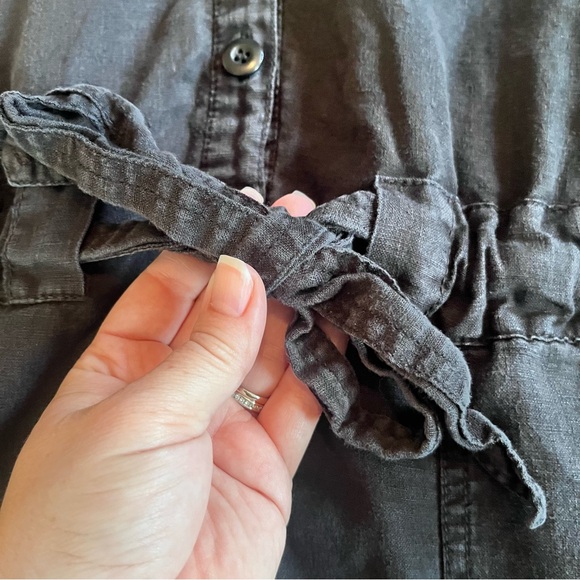 Joie Bosworth linen belted waist romper - Picture 6 of 12